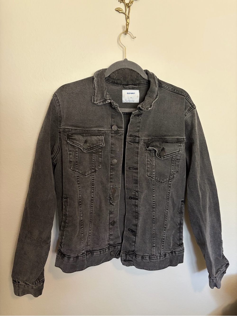 Old Navy Washed Black Denim Jacket